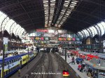 Inside the Hamburg train station
