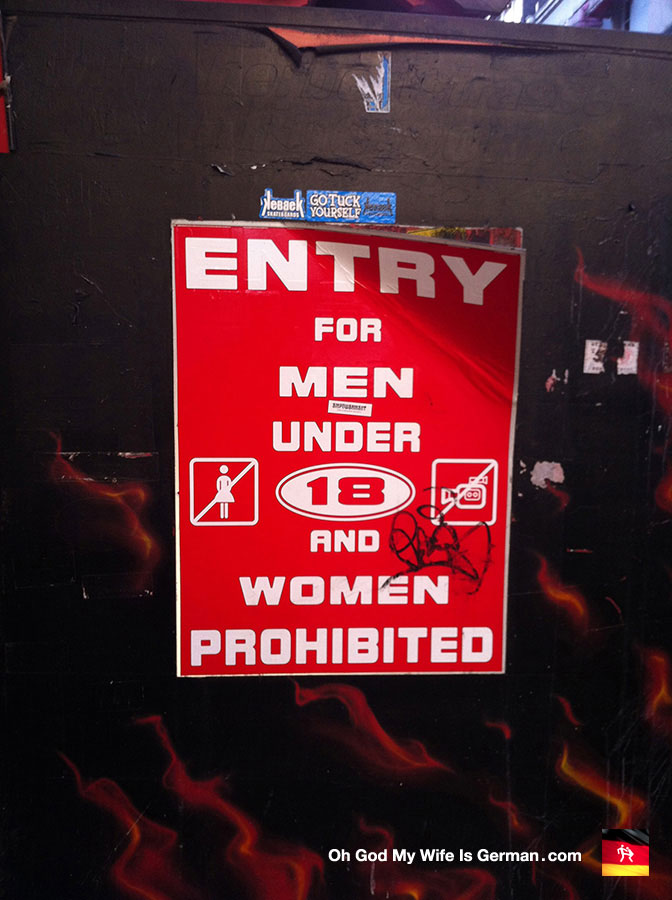 Red Light District sex alley entrance