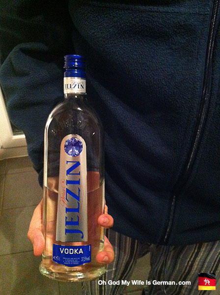 Jelzin Vodka Bottle