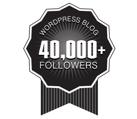 40,000 WordPress Followers Badge Ribbon Award
