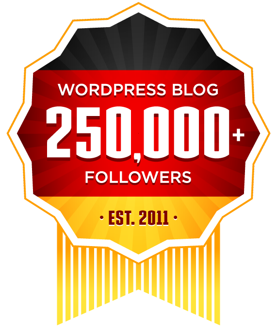 Living in Germany (Deutschland) - 250,000 WordPress Followers Award Ribbon